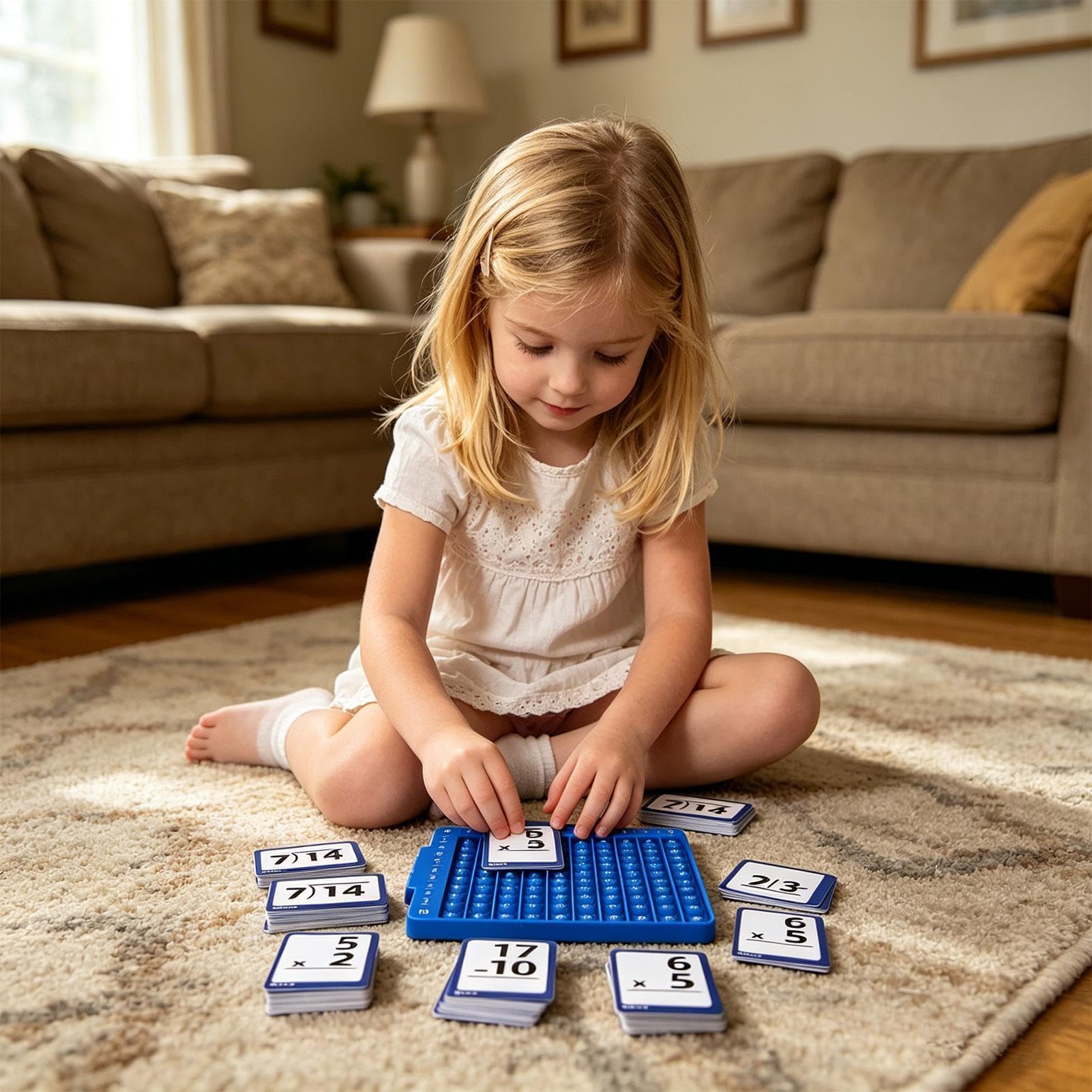 Set di schede flash matematiche - Tavola di moltiplicazione completa, addizione, divisione di sottrazione, giocattolo didattico | Schede informative educative portatili per bambini della scuola matern