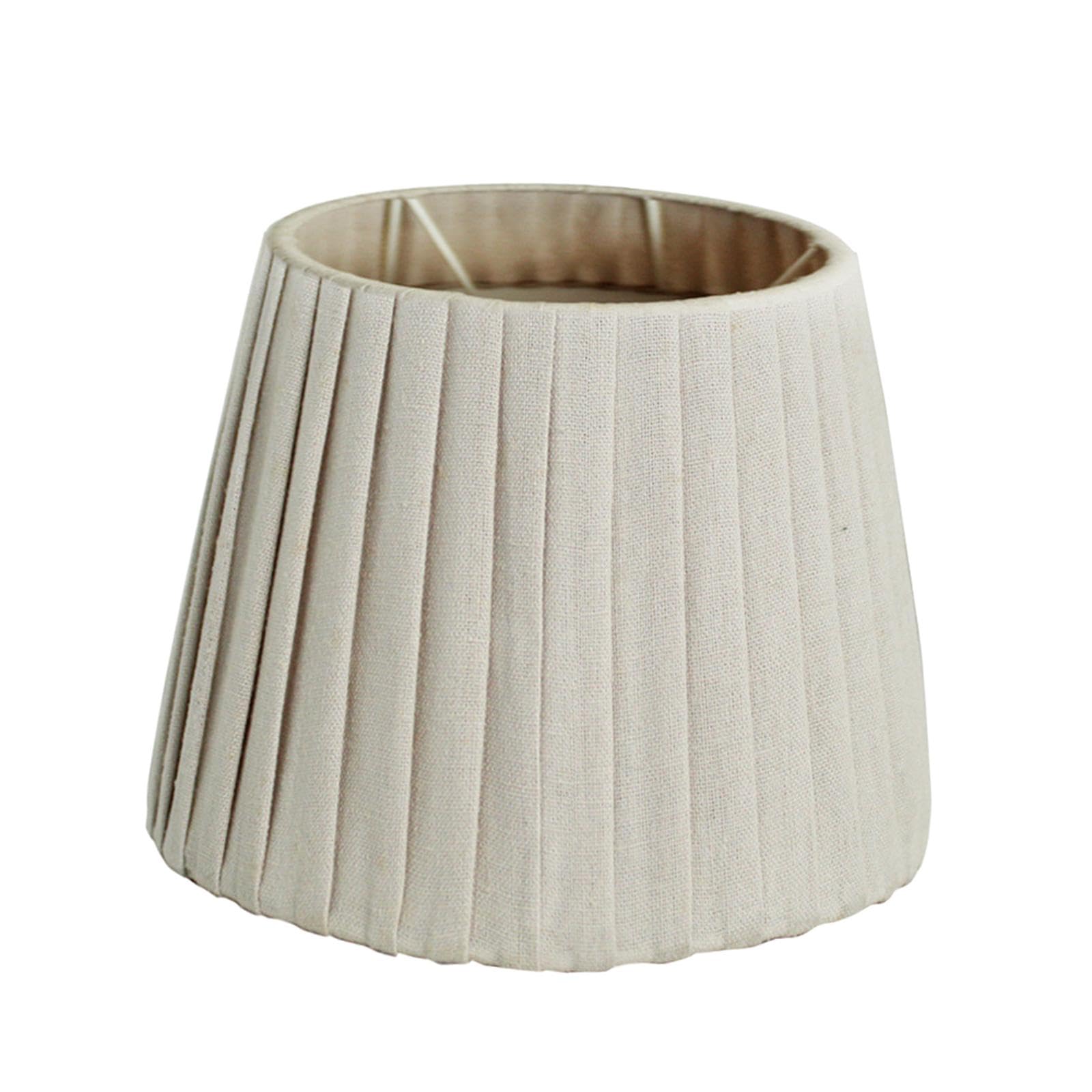Flax Rustic-Chic Cloth Petal Lampshade, Floor Light Cloth Shade, Lamp Cover, Pendant Light Lamp Shade, Chandelier Shade Replacement, Decor for Hotel Home Ceiling Dining Room (Beige Cloth)