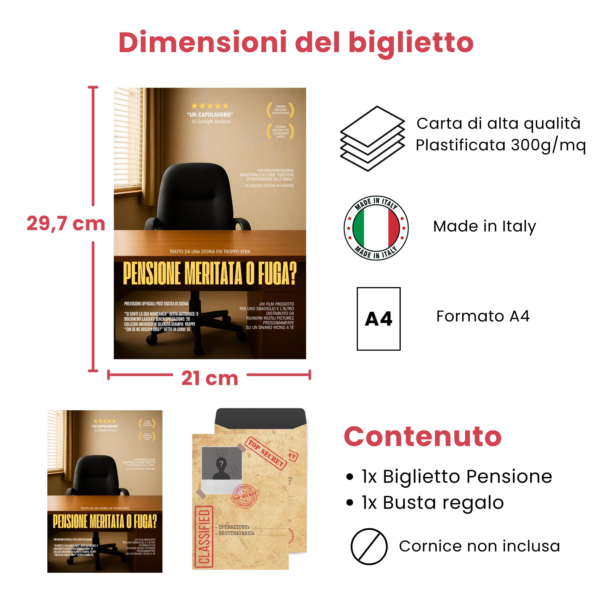 Biglietto Pensione Uomo Donna Stile Locandina Film