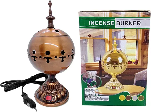 Brûleur d'encens électrique oriental - Diffuseur aromathérapie sans flamme