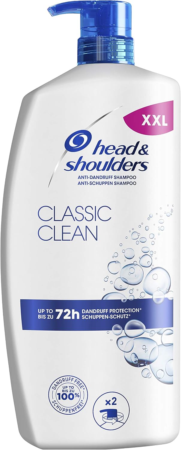Head & Shoulders Classic Clean 900 ml Discontinued Model, White, 900 ml (Pack of 1) - Image 3