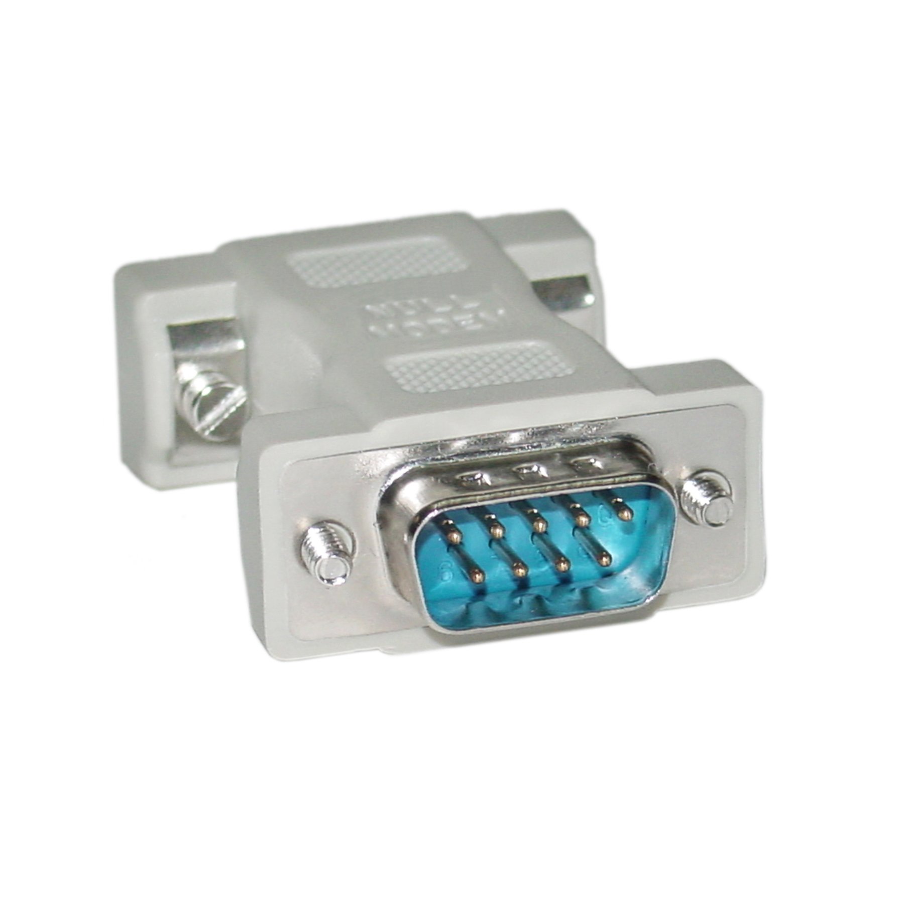 cablewholesale DB9 Männlich/DB9 weiblich Null-Modem Adapter/Form (30D1–18200) grau