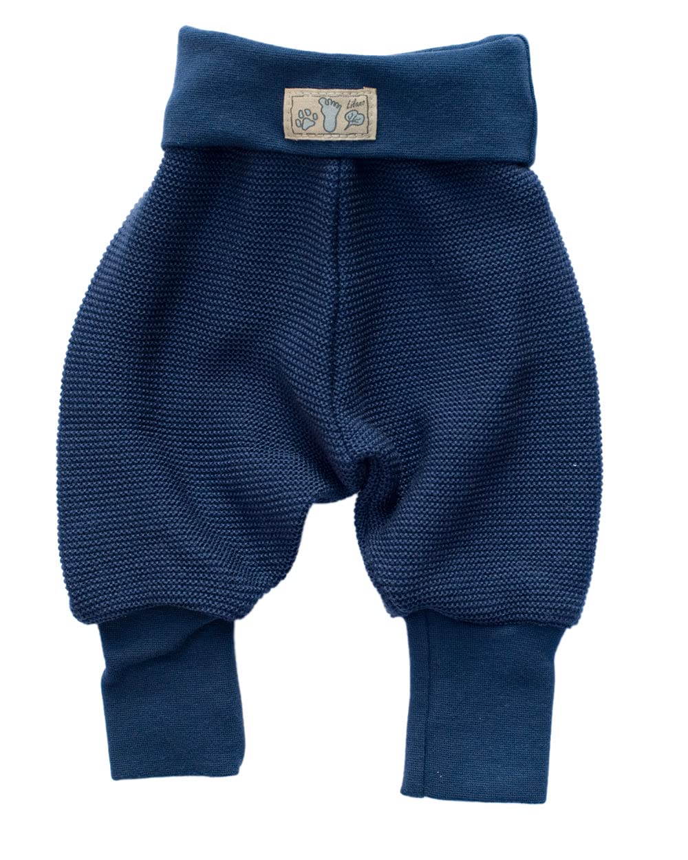 Lilano, Merino knitted trousers with navel waistband, 100% wool (kbT), navy, 6-9 Months