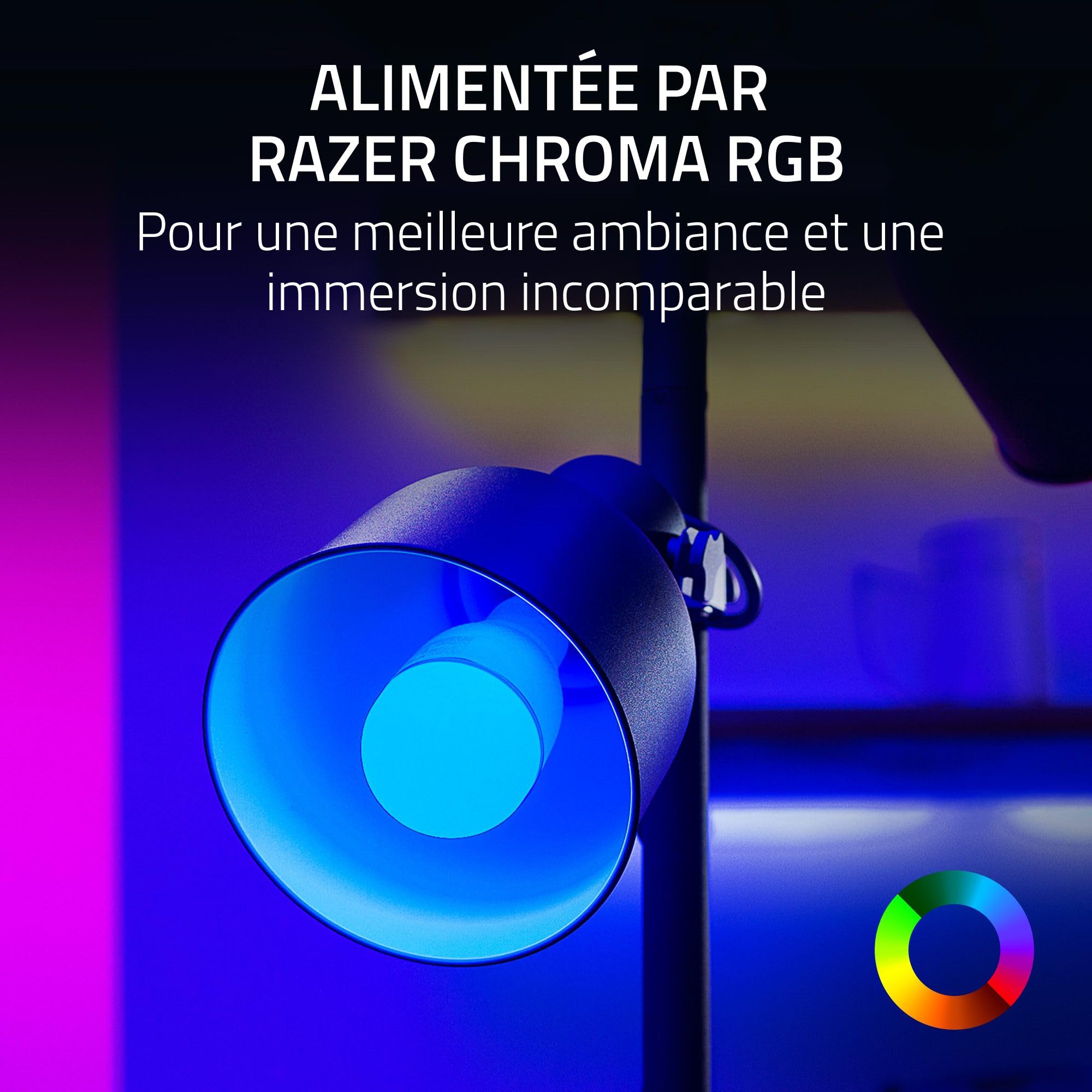 Razer Aether Bulb - Ampoule Intelligente LED RGB pour Maison Connectée (Chroma RGB 16.8 Millions de Couleurs, Compatible avec Matter et l'Application Maison Intelligente