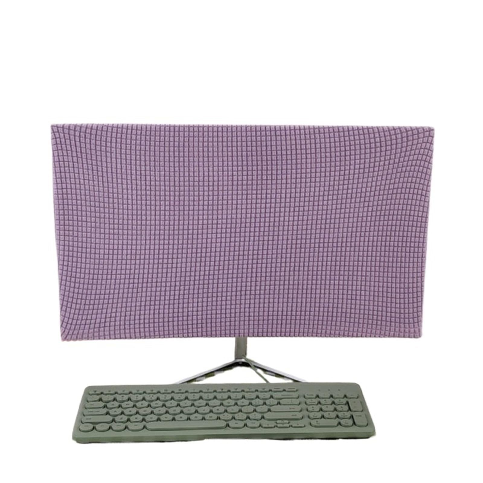 Wwyyzayc Color-11 For 27Inch Computer Monitor Cover Sleeve Case Solid Color Elastic Home Office Desktop Screen Protector Covers(Color-11)