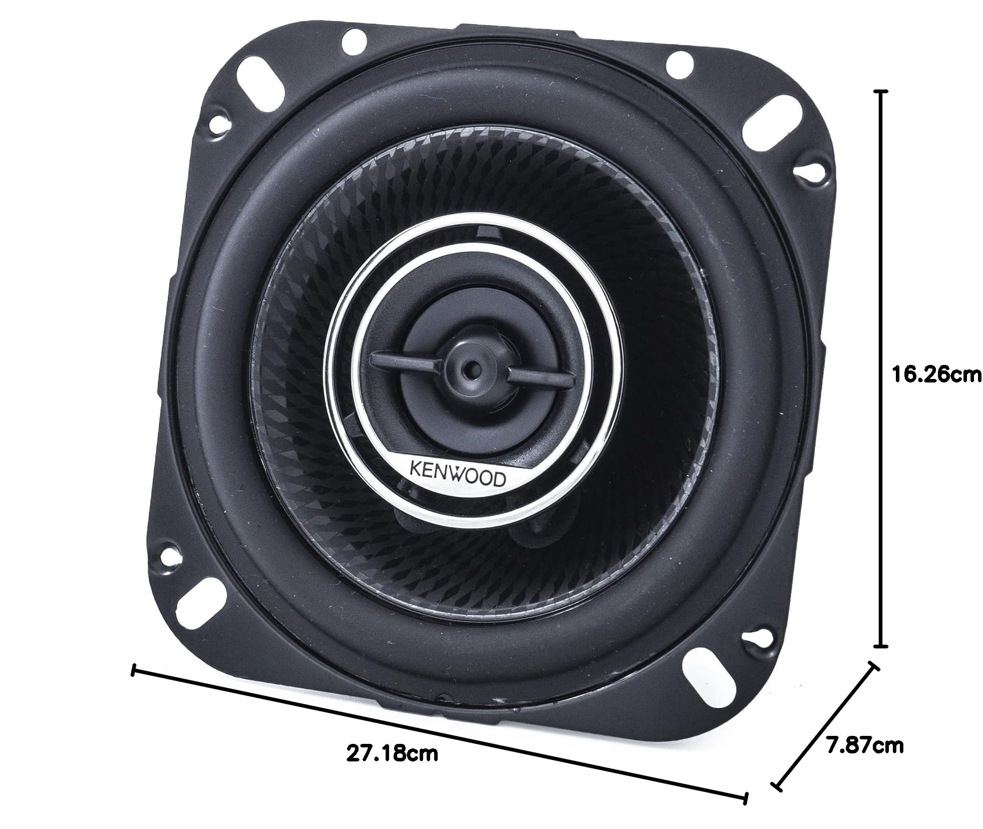Kenwood KFC-1096PS - Altoparlante stereo per auto, 220 W, max 10,2 cm, 2 vie, 4 Ohm
