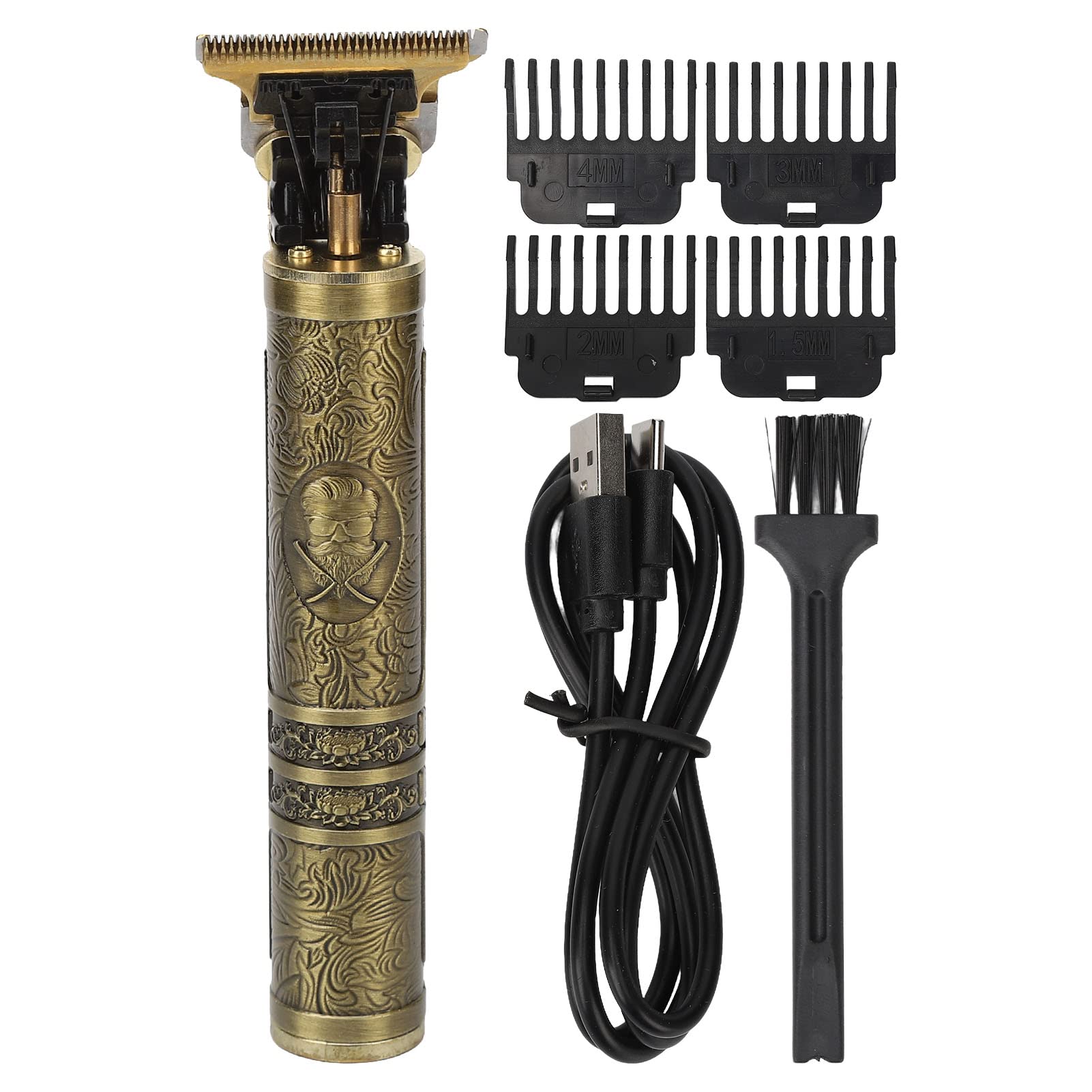 Amazon | ヘアトリマー、電気バリカンヴィンテージ合金