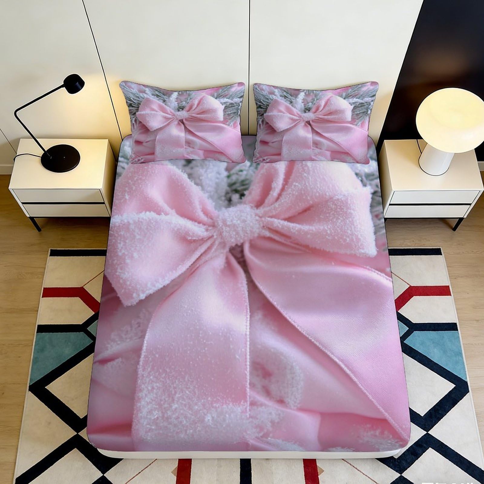 3D Printed Football Field Fitted Sheet Microfiber Deep Pocket Non-Slip Bedroom Bedding Football Mattress Fitted Cover for Adults Teens 140x200x25cm