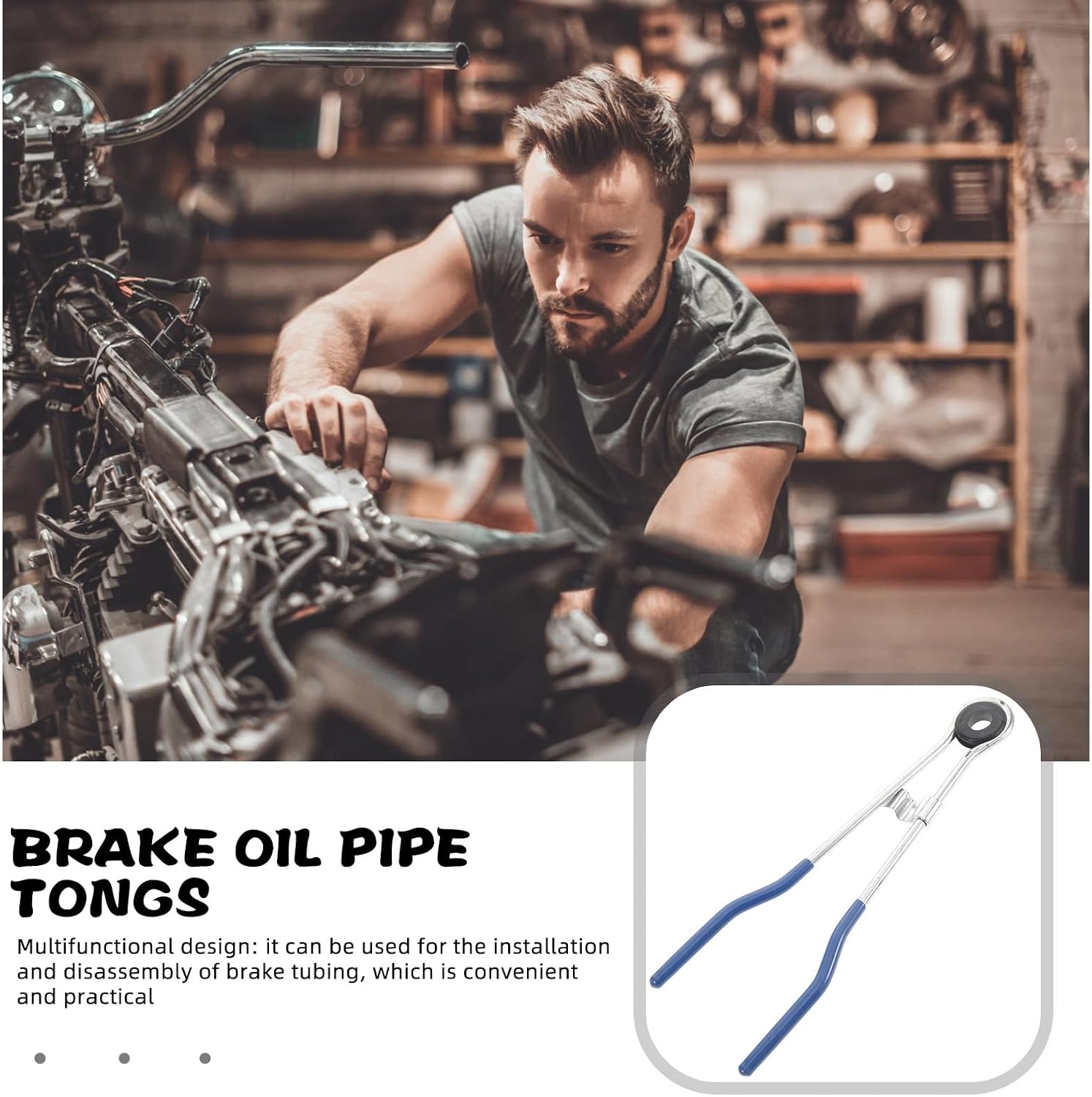 Mikinona Hose Pinch off Pliers Automotive Line Clamp Tool Flexible Brake Radiator Coolant Hose Removal Tool for Mechanics