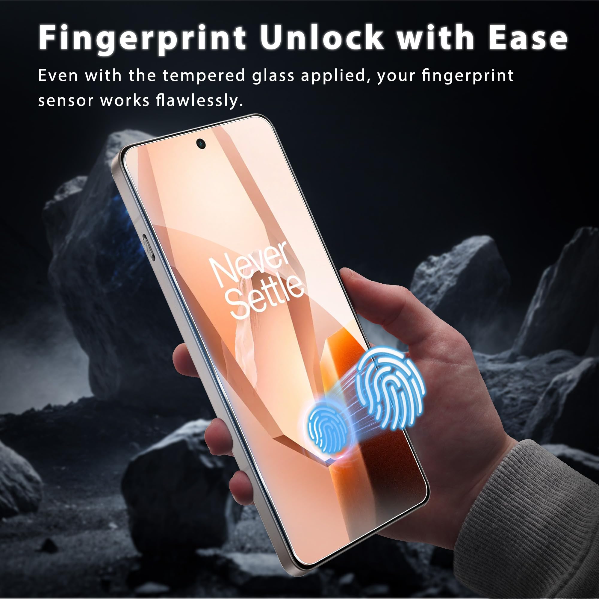 V-PORYADKU 2+2 Vetro Temperato Per Oneplus 12R 5G – 2 Protezioni Schermo 9H + 2 Protezioni Fotocamera – Anti-impronte, Ultra HD, Bordi Arrotondati - 2