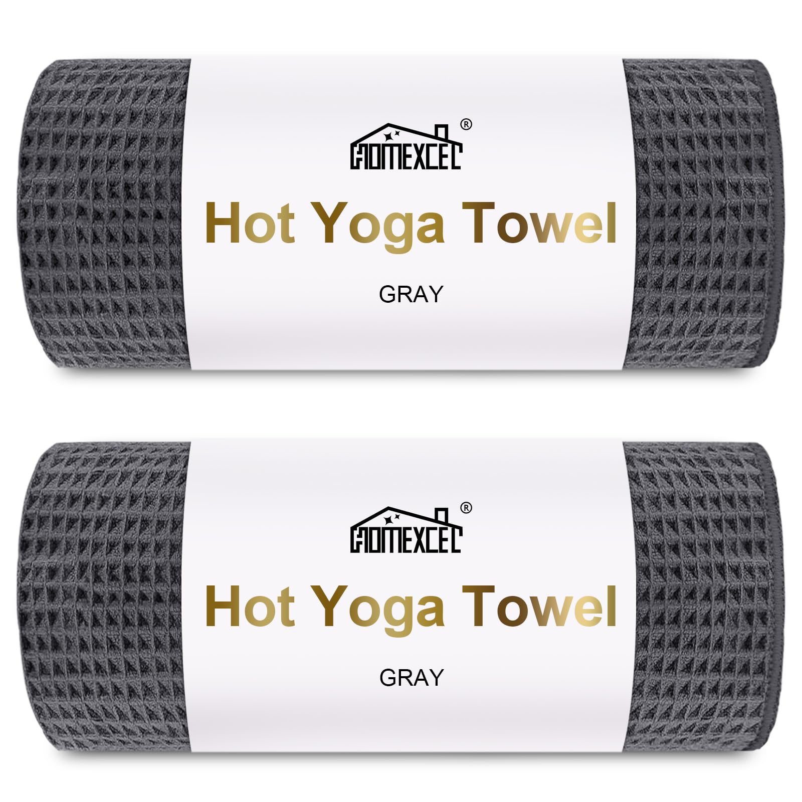 HOMEXCEL 2PK Yoga Mat Towels