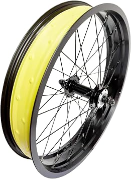 20/26 x 4.0 Fat Bike Front Wheel, Double-wall Alloy Rim, 135mm Bolt-on hub, 3613G Stainless Steel Spokes, disc Brake only, Suitable for Snow/Sand/Electric Fat Bikes