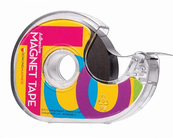 Dowling Magnets Adhesive Magnet Tape 25ft for Photos