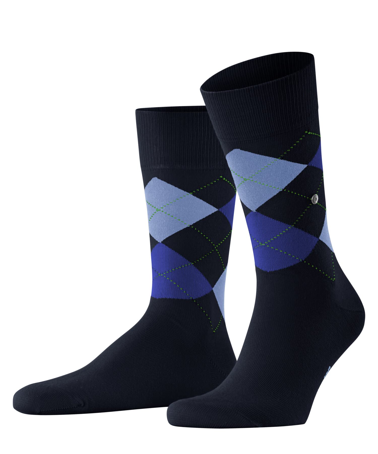 Burlington Men's Blue Marine 6121 King M So Cotton Patterned 1 Pair Socks, 11-14
