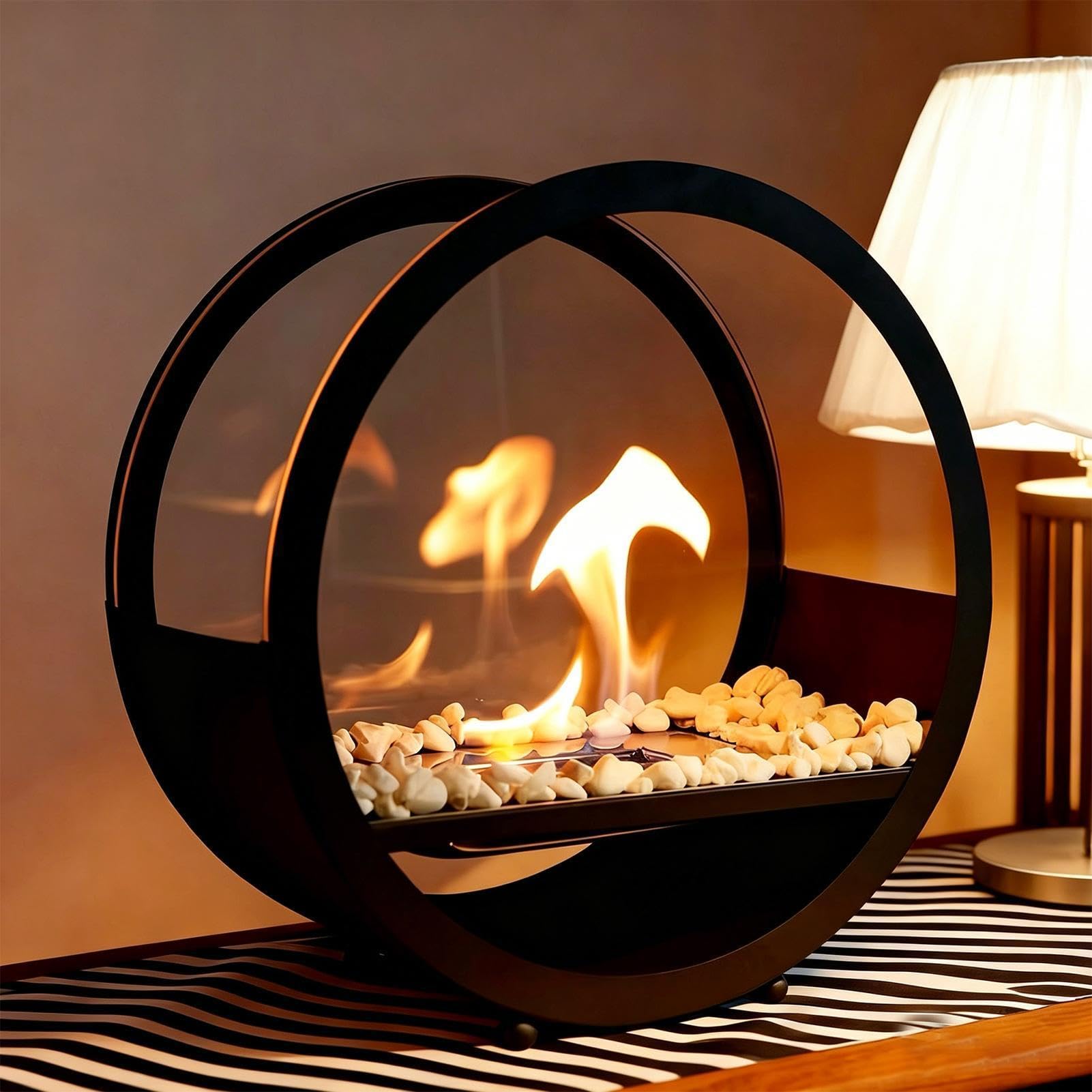 Tisch-Feuerstelle Tragbarer Moderner Sicherer Mini-Kamin Für Innen- Und