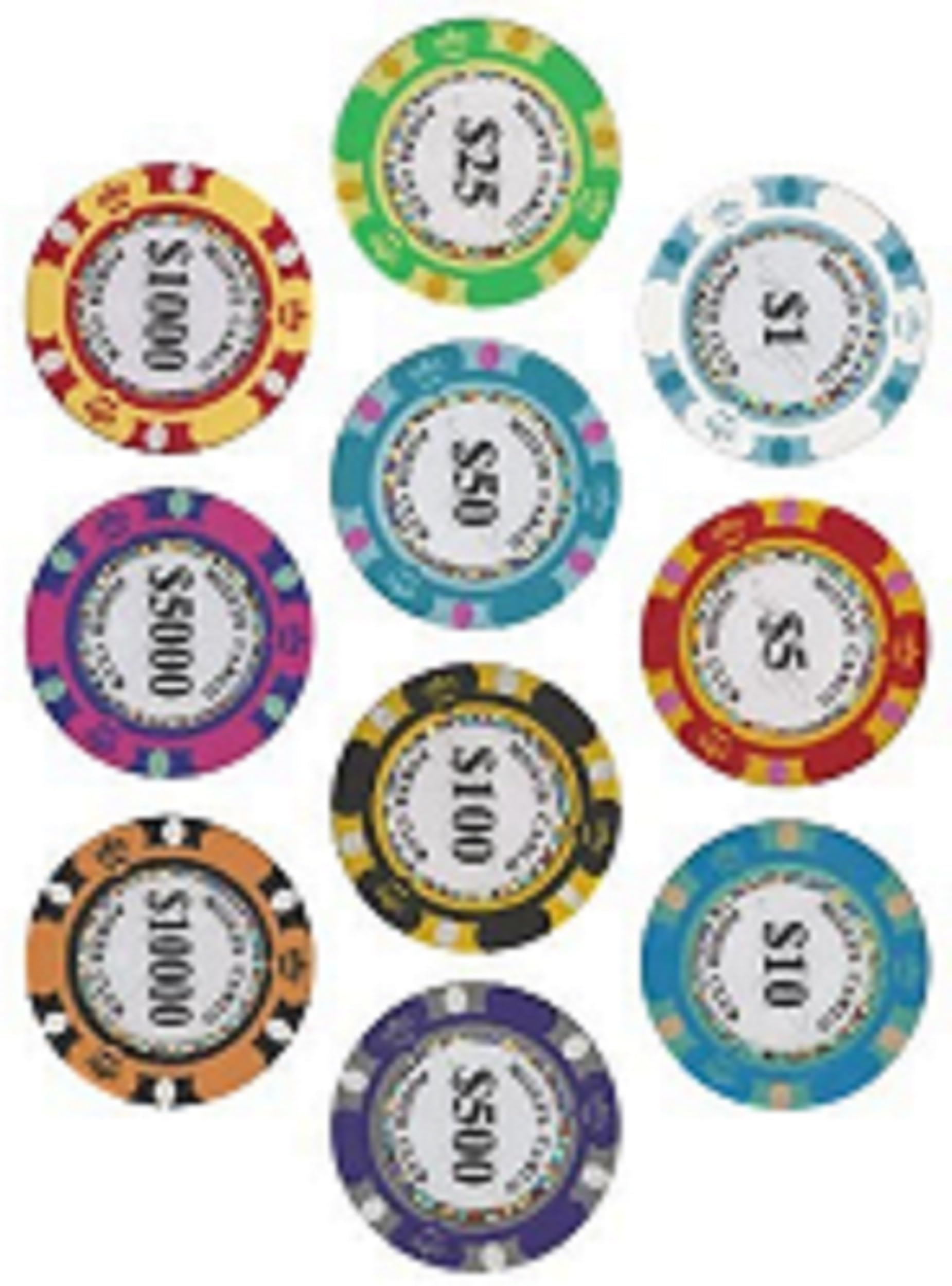 Amazon | 【ノーブランド品】モンテカルロ 13.5g ポーカーチップ 10枚