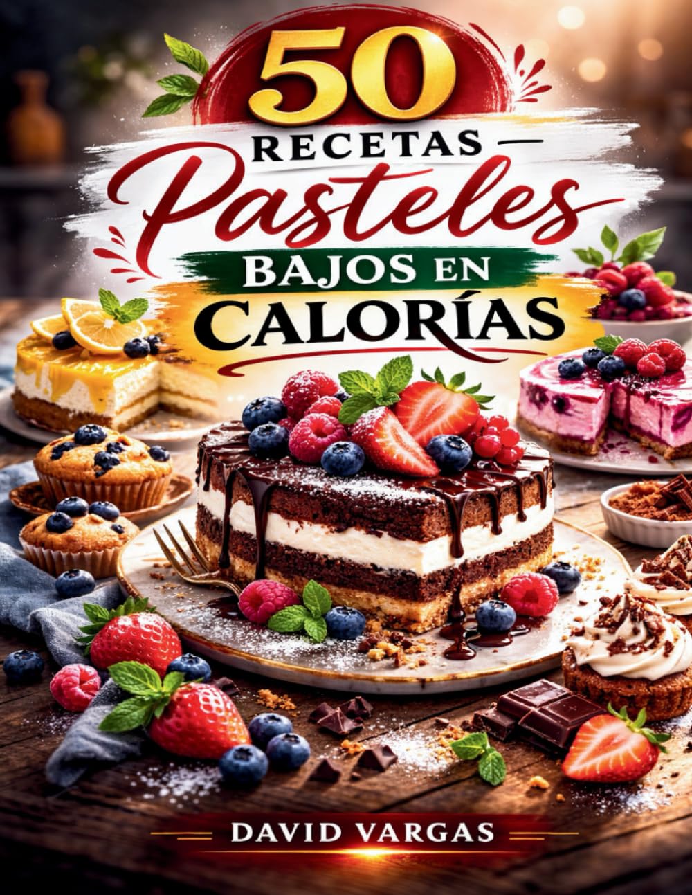 50 Recetas de Pasteles Bajos en Calorías: Sabores dulces modernos y ligeros para disfrutar en cualquier momento