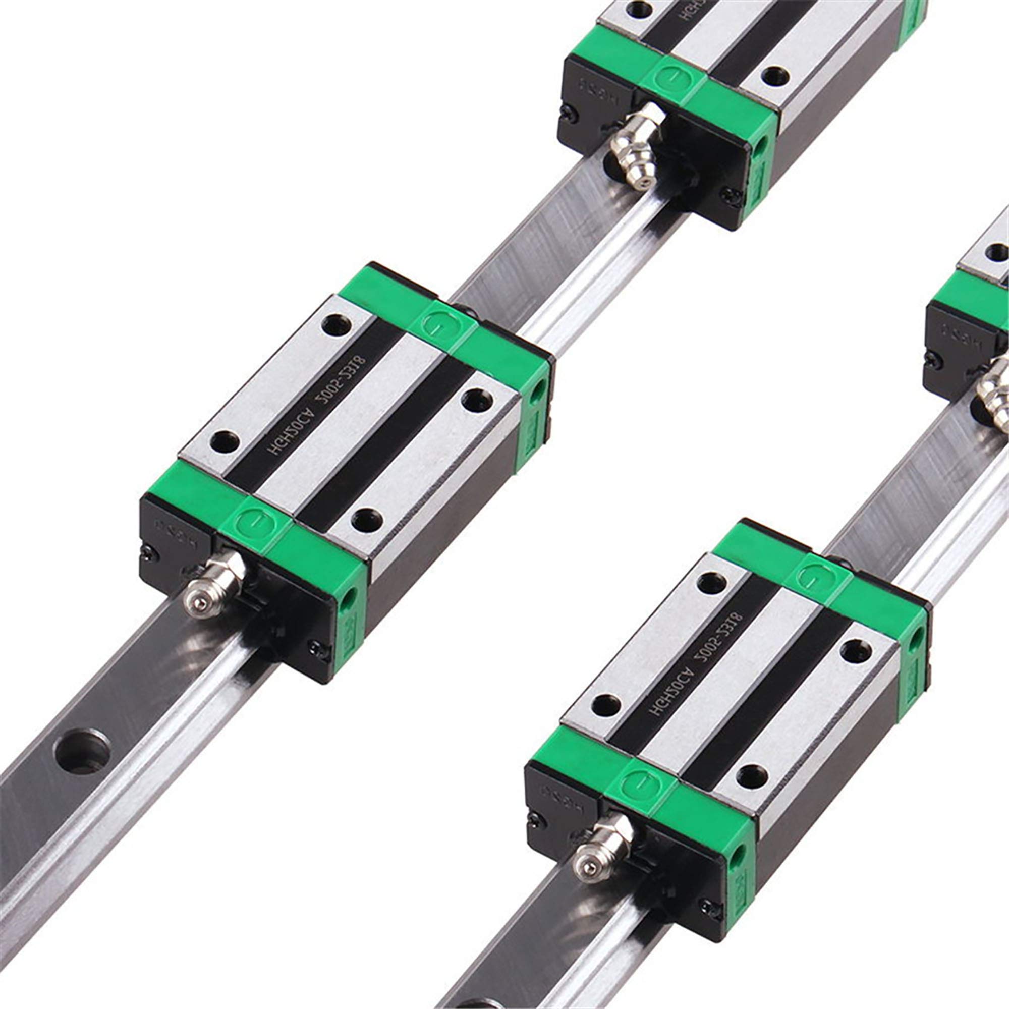 Buy Linear Guide Rail 2 X HGR 201000mm Linear Slide Rail + 4 X Bearing