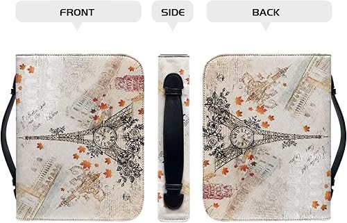 Miniatura 4 de Tongluoye Bolsa de Biblia duradera con suministros de diario bíblico de piel sintética