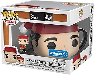 Funko The Office Michael Scott as Fancy Santa Mug and Pin Set with Lid Limited Edition Exclusive