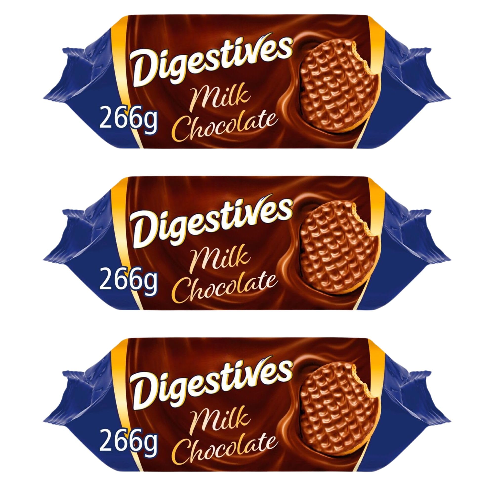 Biscuits Bundle Consisting Milk Chocolate Digestives Biscuits 266g (3 Pack)