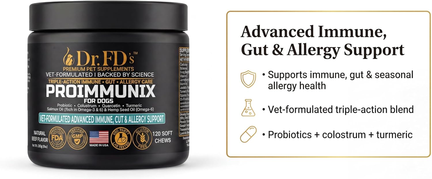 Dr. FD’s Joint & Immune Support Bundle for Dogs – RenoFlex + ProImmunix | Vet-Formulated Joint, Immune & Gut Support