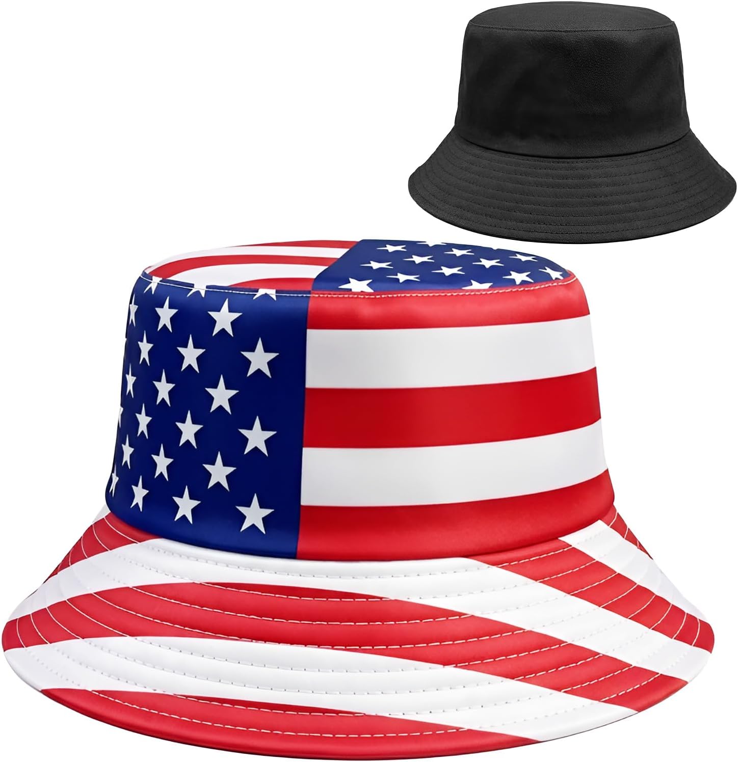 Reversible National Flag Bucket Hat Packable Sun Hat for Men Women Soccer Fan Fisherman Hat for Outdoor Travel Beach