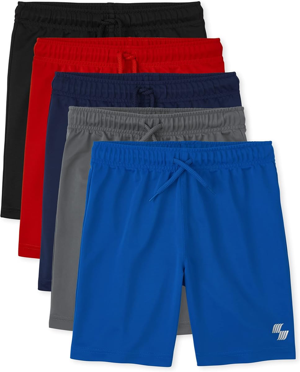 Pack de 2 pantalones cortos de baloncesto de alto rendimiento para niño