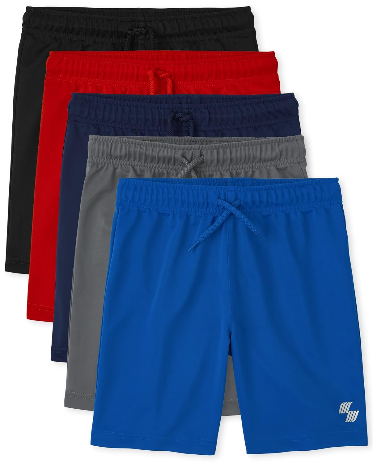 The Children's Place 3 Pack Boys Basketball Shorts, Black/Tidal/Red/Blue/Gray-5 Pack, X-Small - Review, Price and Buying Guide