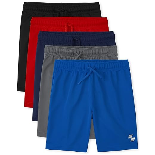 The Children's Place Boys' Performance Basketball Shorts 2 Pack