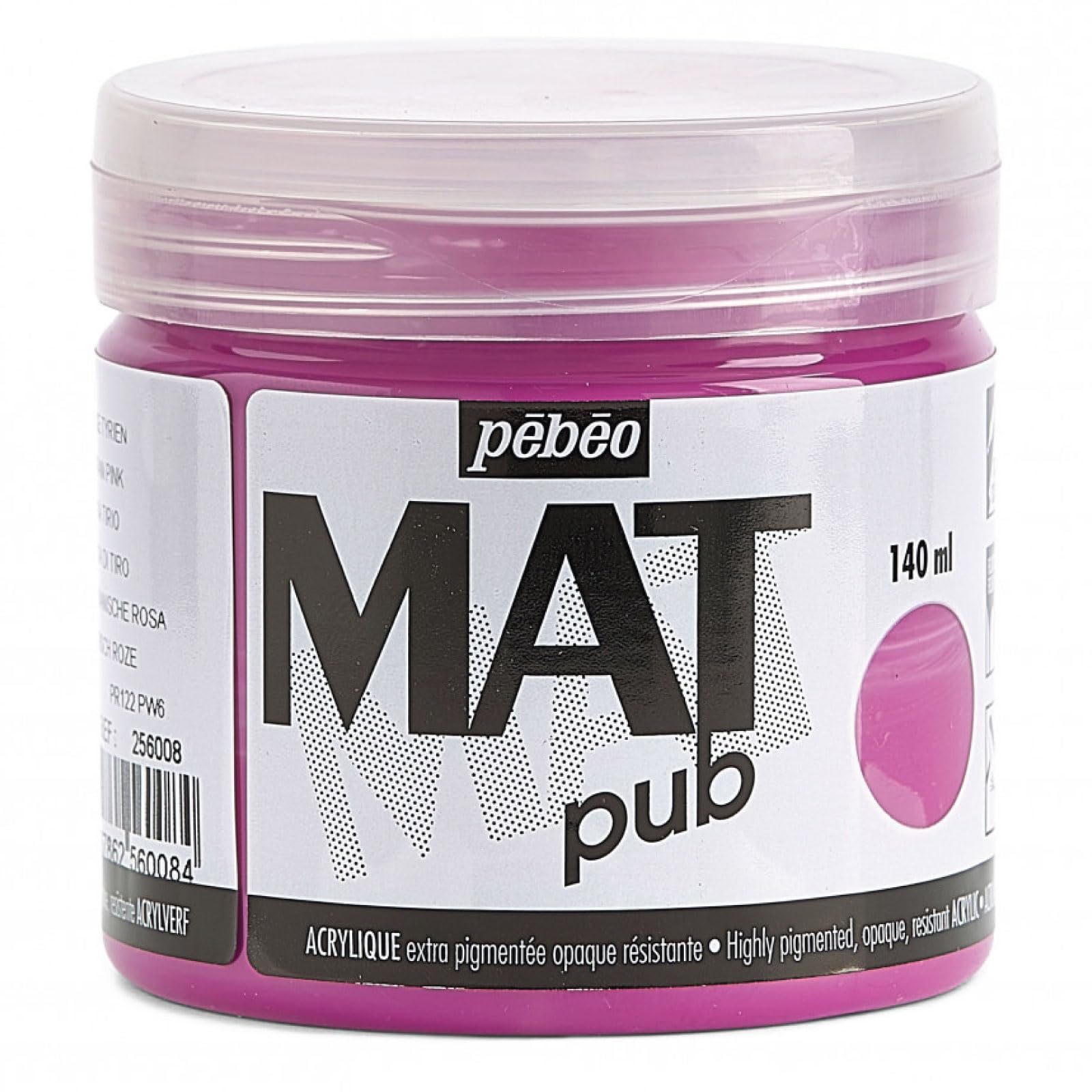 Pebeo Mat Pub, Tyrien Pink, 140ml