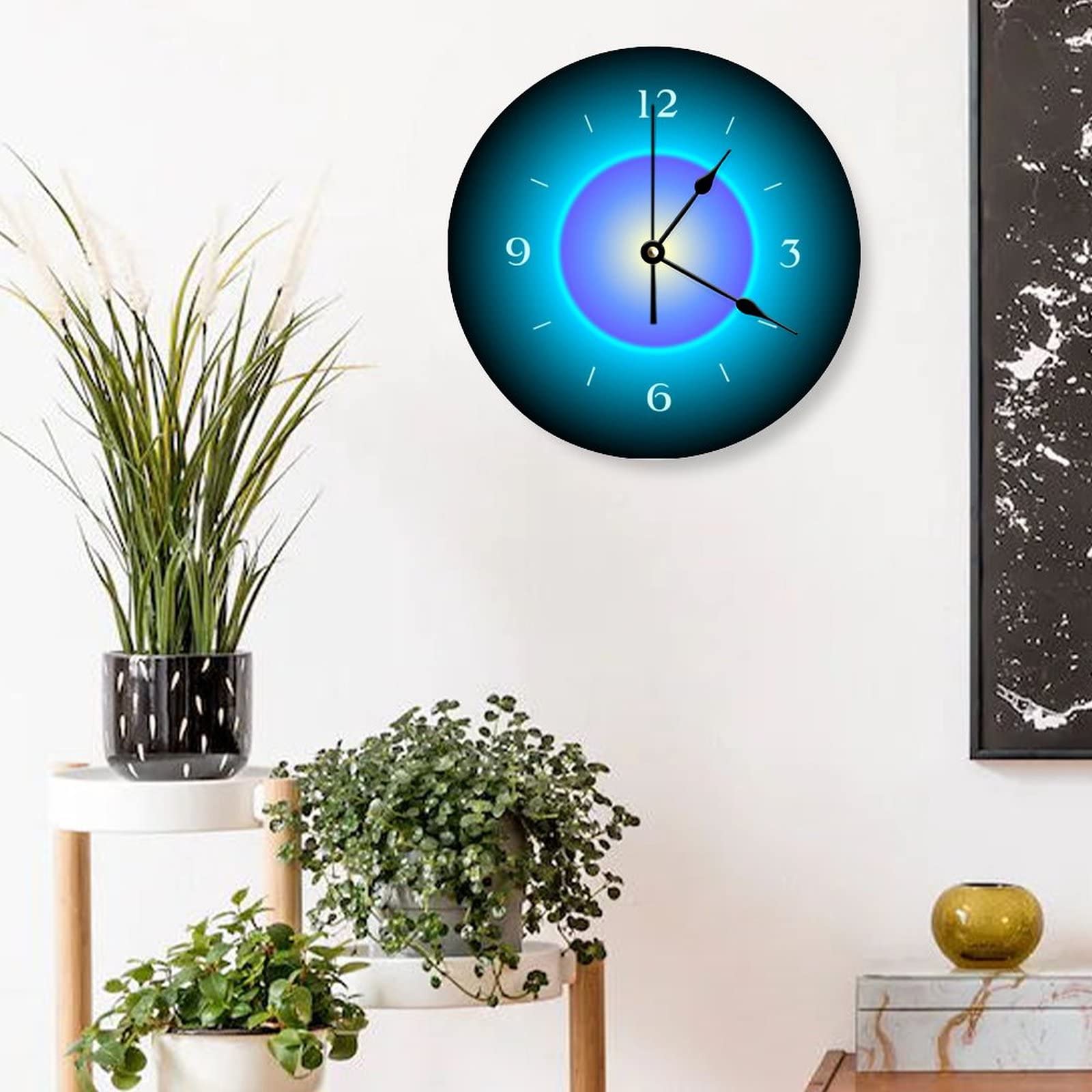 Luipaard Hoofd Wandklok Mode Ronde 25,5 cm Decoratieve