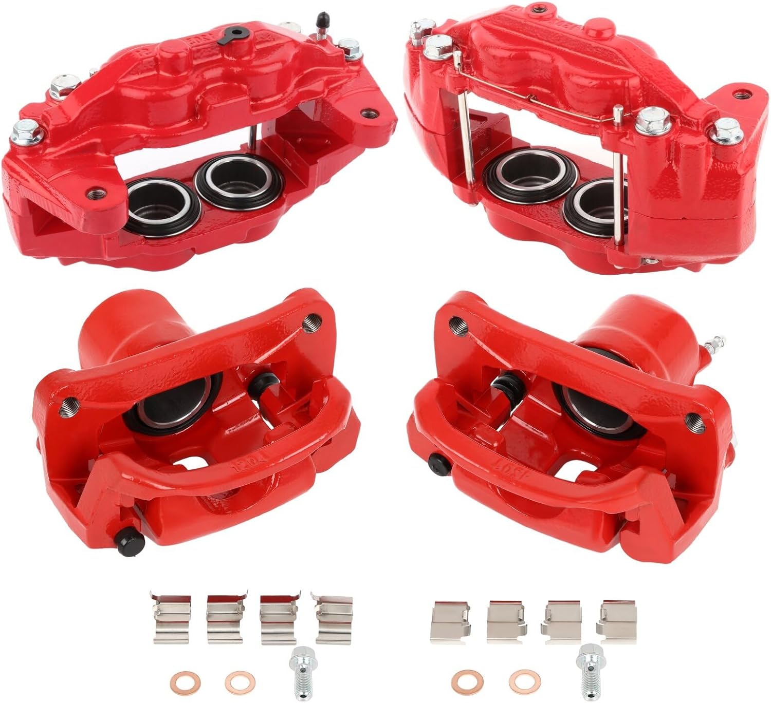 AUTOMUTO Front & Rear Disc Brake Calipers For Toyota For Sequoia 2008-2017,For Toyota For Tundra 2007-2017 19B3277 19B3276 19-3274 19-3275