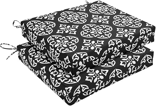 Vista 9 de Basic Beyond Juego de 4 cojines para sillas de exterior, cojines de exterior para muebles de patio, cojines resistentes al agua para sillas de patio