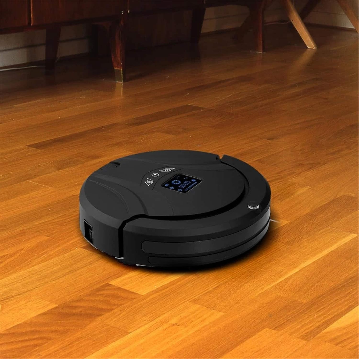 Vacuum Cleaner Automatic Vacuum Cleaner Robotic Smart Sweeping Machine Intelligent Floor Cleaner Cleaning Mopping Robot With Remote Control Robot Vacuum Cleaner (Color : Black, Size : EU) (Black US)
