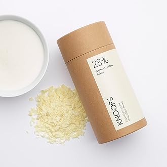 White Hot Chocolate Flakes, 28% White Luxury Hot Drinking Chocolate, Delicious Milky Cocoa Drink with Real Choc Flakes, All Natural Ingredients, 250 g, Equal to 8 Serving Sachets