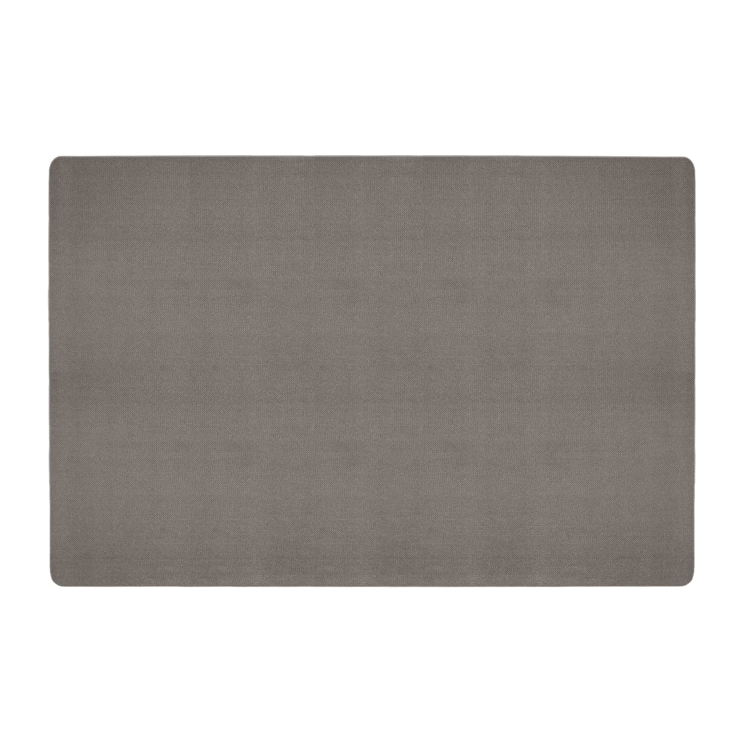 House, Home and More Skid-Resistant Carpet Indoor Area Rug Floor Mat - Gray - 8 Ft X 12 Ft - Non Slip Rubber Backing, Stain Resistant, Dog Friendly,