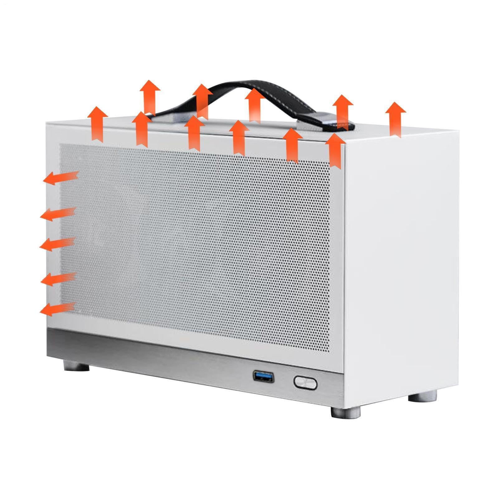 Boîtier d'ordinateur Mini ITX Boîtier d'ordinateur Mini ITX PC Châssis | Châssis de bureau Boîtier d'ordinateur USB Boîtier d'ordinateur domestique