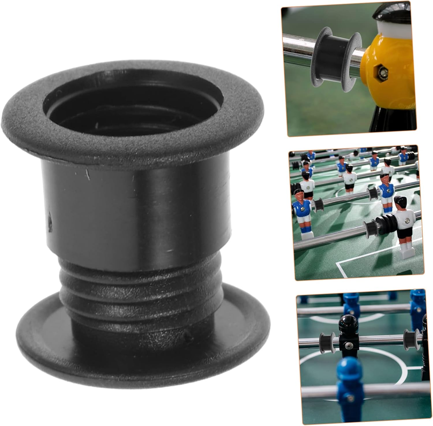 Sosoport 36pairs Foosball Table Bearings for Standard Rods Plastic Bushings for Enhanced and Easy Replacement for Table Football Machines