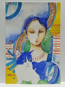 ポストカード　手描きイラスト　オリジナル　水彩画　美人画 ポストカード 手描きイラスト オリジナル 美人画 美少女 の通販