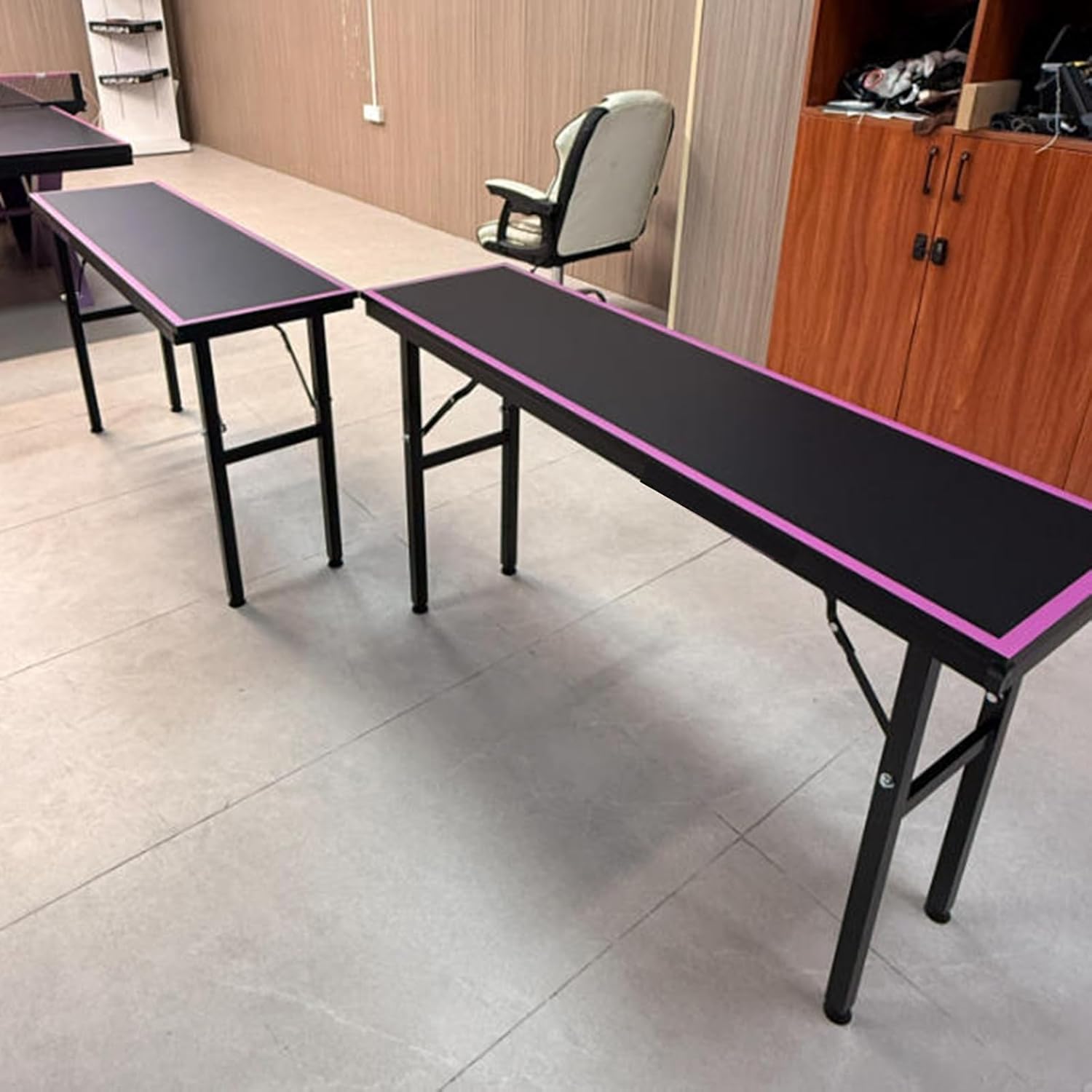 Indoor OutdoorTable Tennis Table, Ping Pong Table with Consistent Bounce, All-Weather Indoor Outdoor Foldable Table with Net