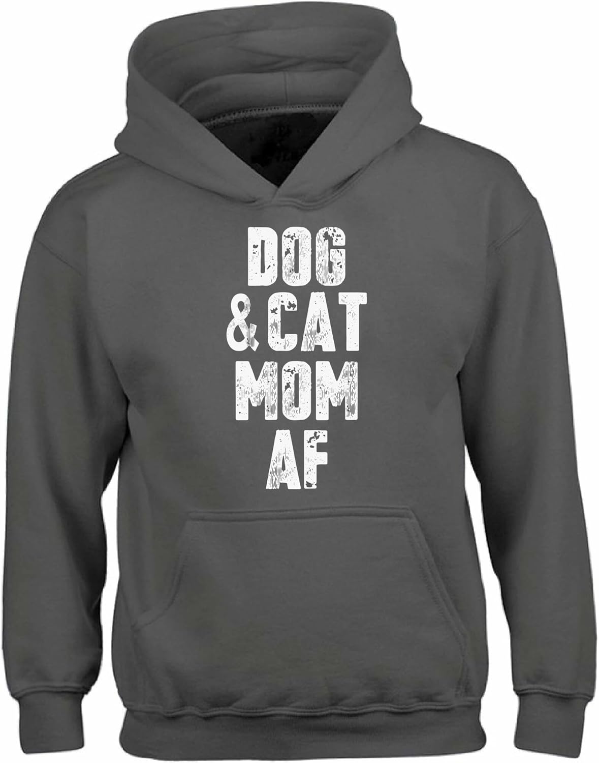 Vizor Unisex Gift Dog & Cat Mom AF Hoodie Sweatshirt Cat Lover Dog Lover Gift