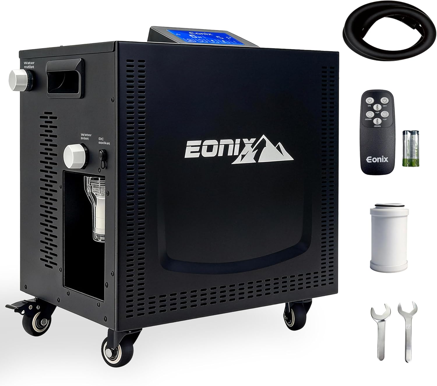Upgrade 1/3 HP Cold Plunge Chiller, Ice Bath Water Chiller for Cold Plunge Tubs, Built-in Filter & Pump, Remote Control, Insulated Hoses, Professional Ice Bath Coolers for Home