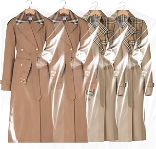 ドレス用ガーメントバッグ、90枚ドライクリーニングバッグ、ドライクリーニングバッグ、プラスチッククリア51インチ、衣類を掛けるためのプラスチックカバー、60x130cm