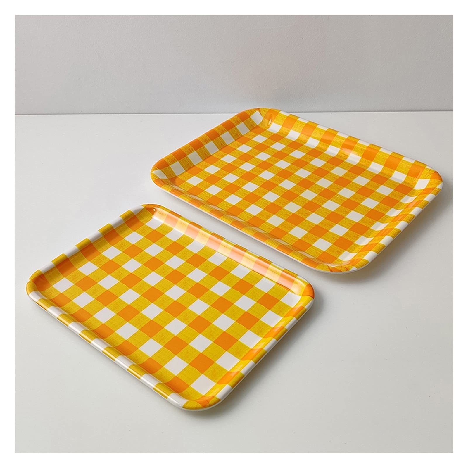 Bandeja/Bandeja Comer Bandejas de servicio Bandejas de servicio de desayuno Bandeja rectangular decorativa Conjunto de bandejas de alimentos Bandelero de la bandeja de la bandeja for la cena de la fie