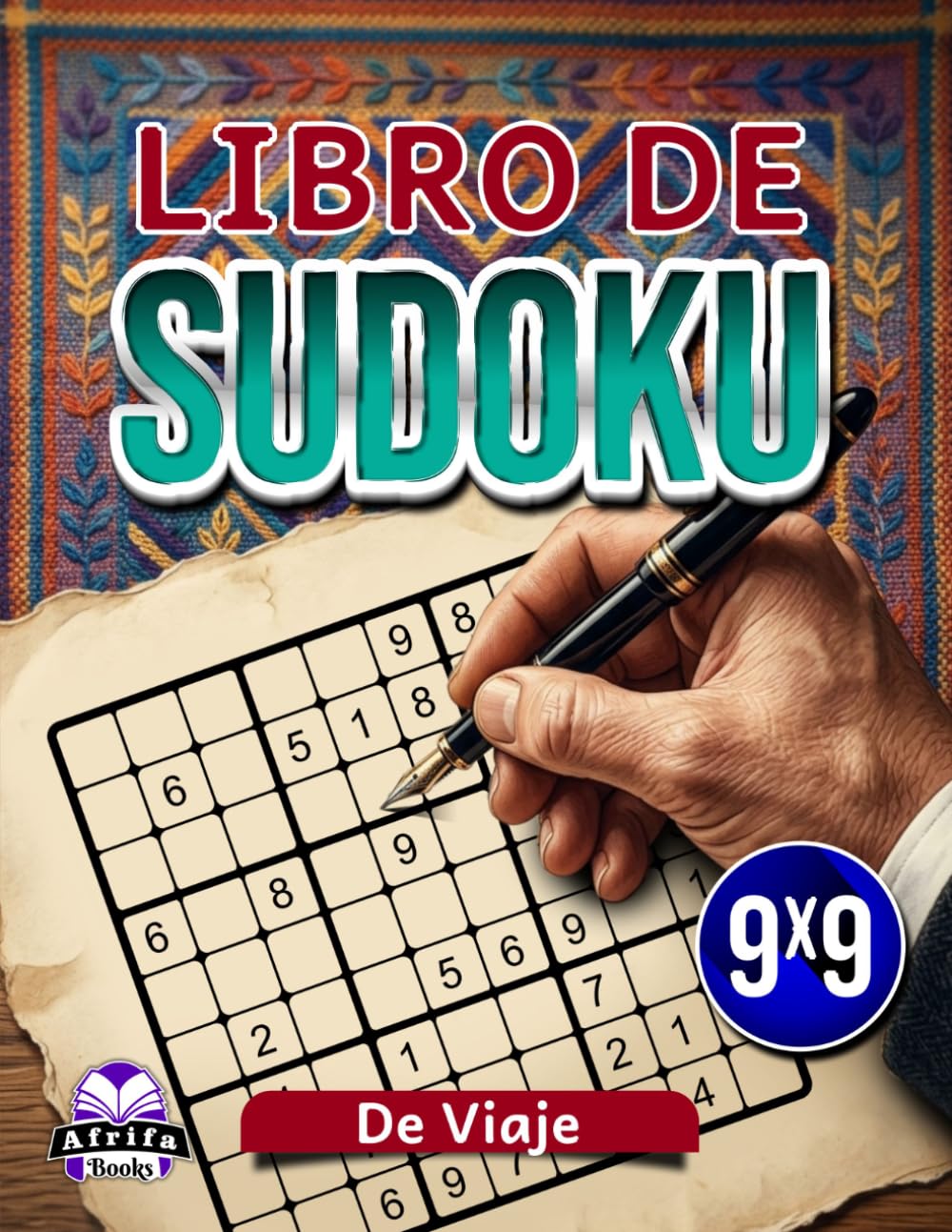 Libro de Sudokus de Viaje: 200 rompecabezas con letra grande para actividades de vacaciones y días festivos. Libro 2: Juegos mentales relajantes, cuadrícula de 9x9.