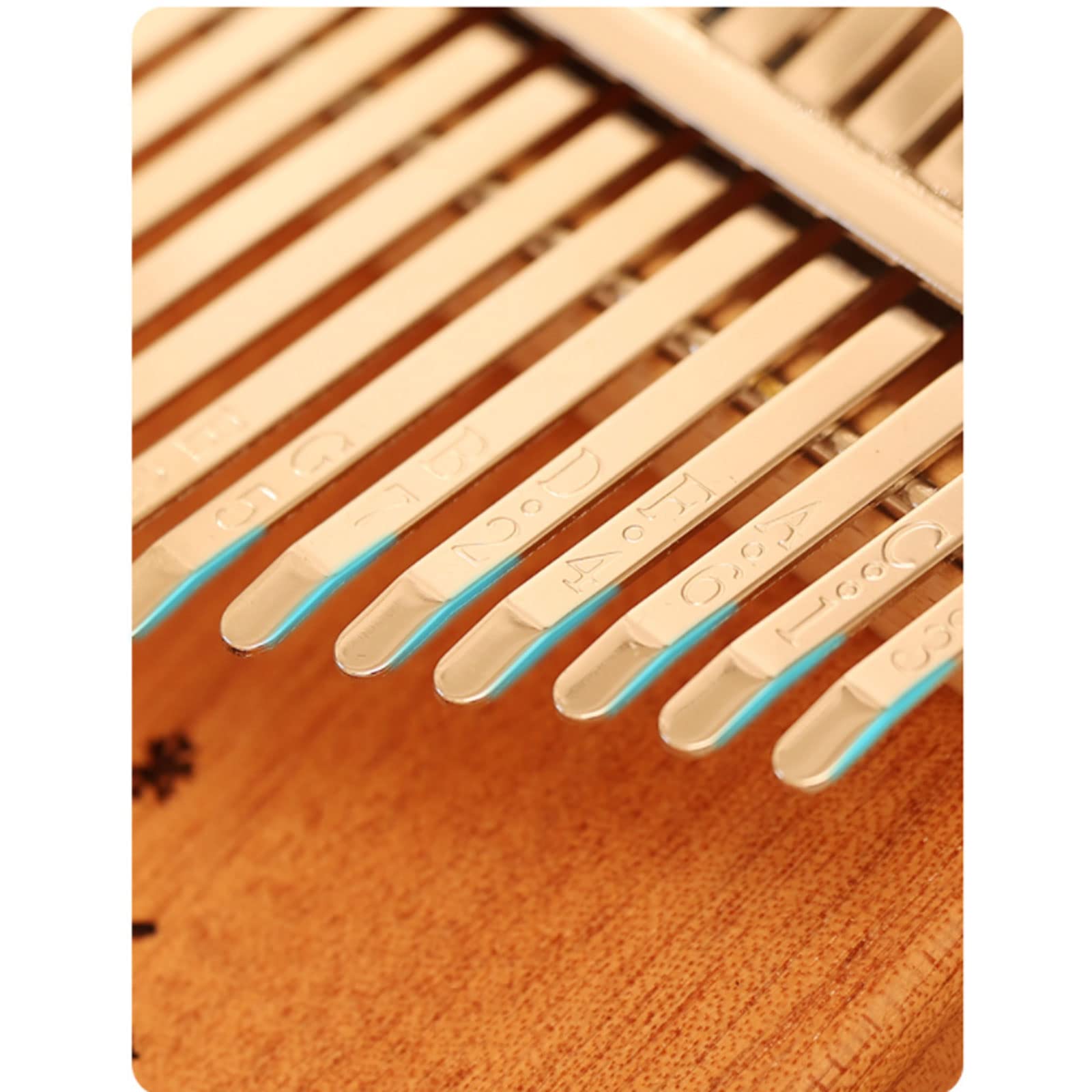 Suono Squisito Thumb Piano, 17 Tasti Finger Piano ， Motivo Floreale retrò Cervo ， Strumenti per Pianoforte a Dito per Principianti per Ragazze Regali 3 Colori Facile da Giocare