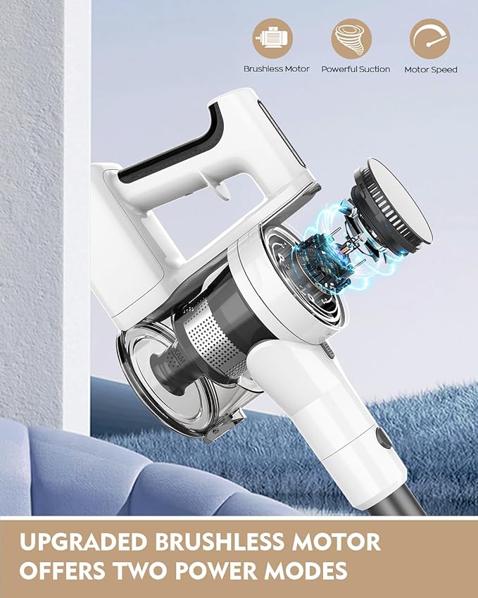 Aspiradora Inalámbrica Escoba 80000RPM Filtro HEPA miniatura 4