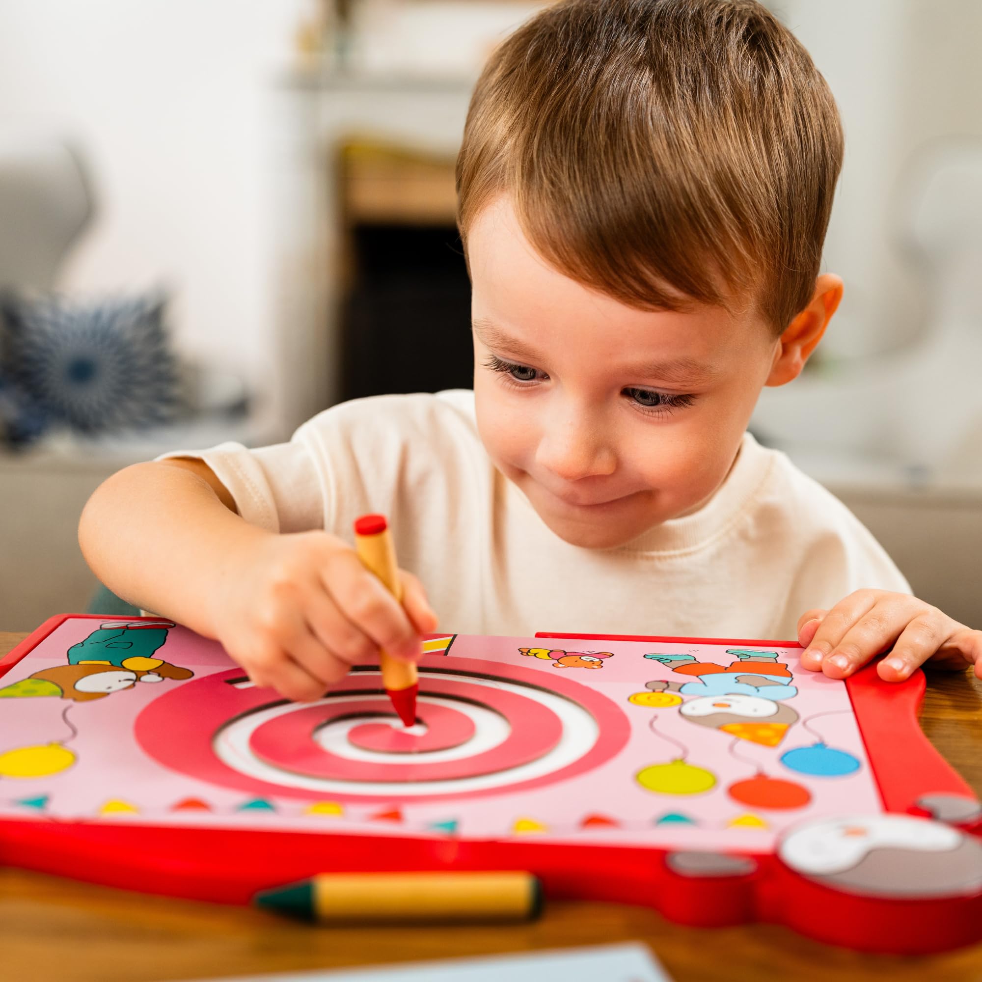 Nathan T'choupi Mes Premiers Dessins – Jeu d'Apprentissage du Dessin | 16 Modèles et Pochoirs en Carton – Apprendre à Dessiner, Activité Créative pour les Jeunes Enfants, Filles et Garçons dès 2 +