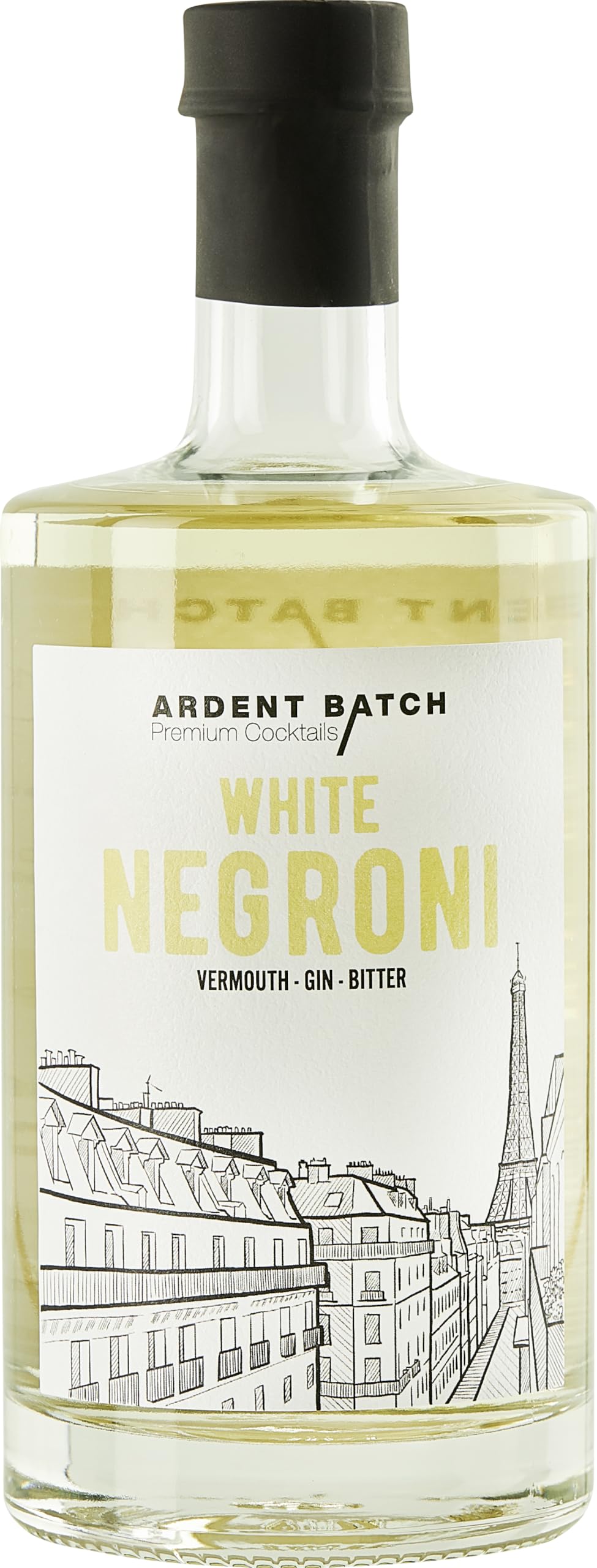 Ardent Batch Premium Cocktails – No. 2 The White Negroni 27,1% vol. Vermouth-Gin-Bitter – trinkfertiger Cocktail (1 x 0.5 l)